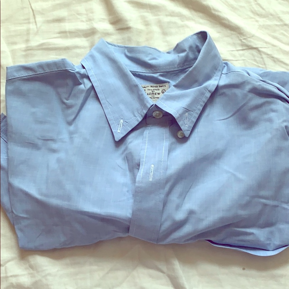Blue button down